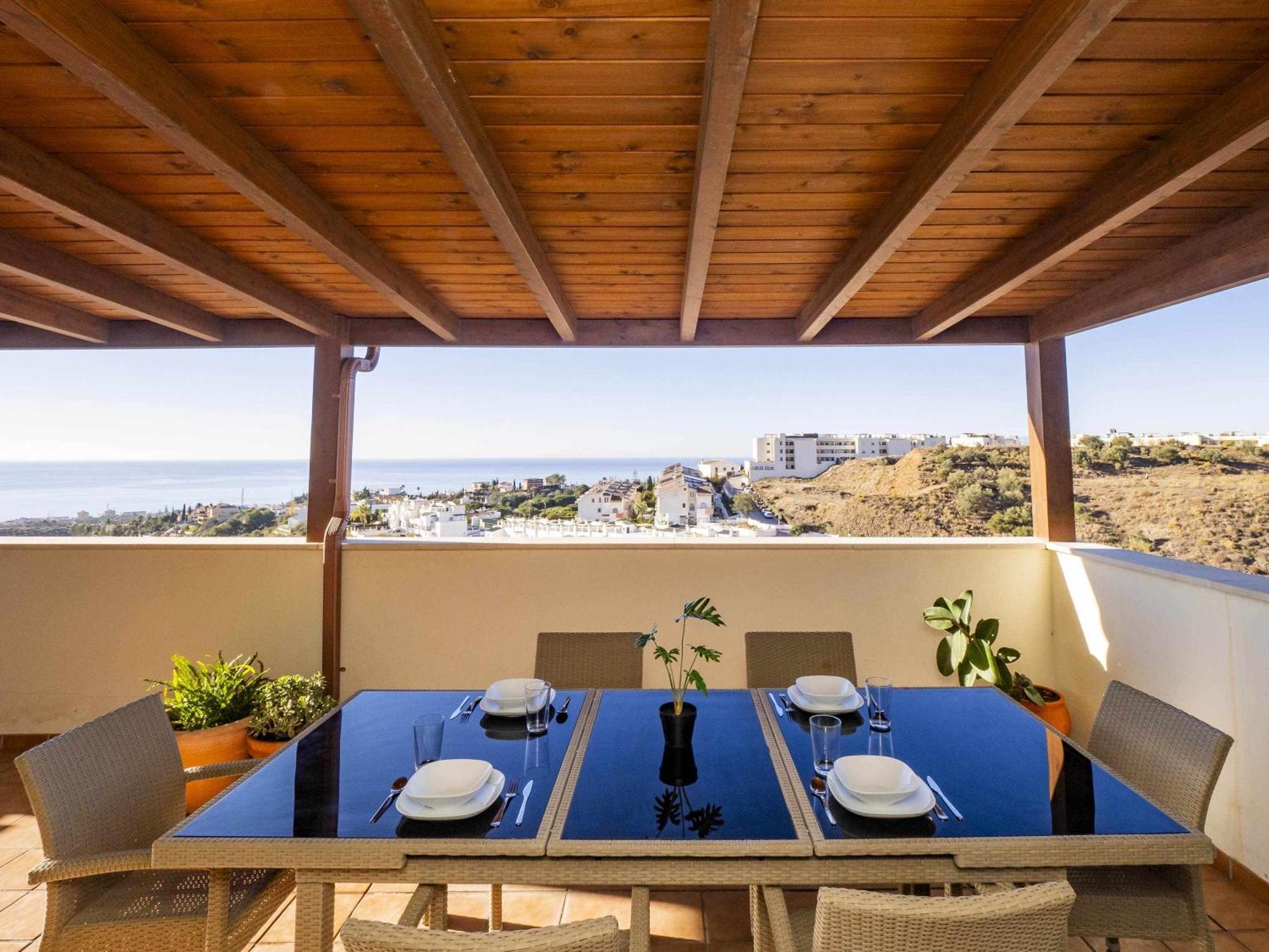 Apartament Atico Con Vistas Al Mar Piscina Y Parking Malaga Zewnętrze zdjęcie